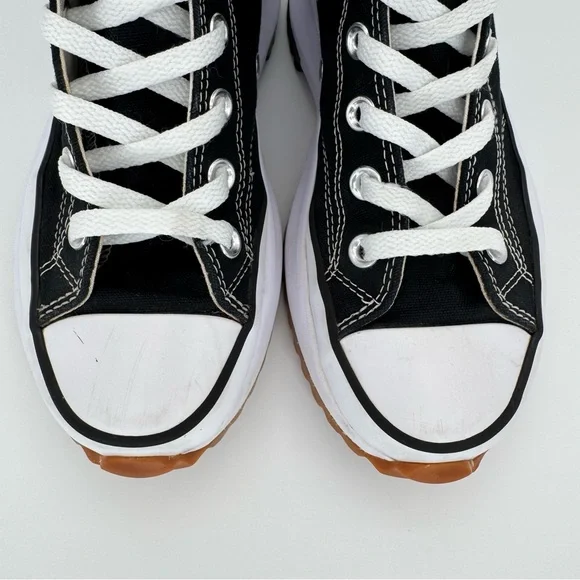 Converse Run Star Hike Canvas Platform Lugged High Top Sneakers Black W 7.5 M 6 - Picture 5 of 15